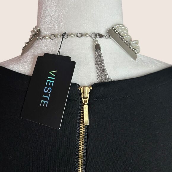 ✨ ANTHRO VIESTE ROSA CASCADE PEARL LAYERED CHOKER NECKLACE NWT - Picture 6 of 7